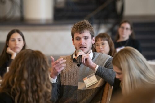 Photo of Fellow asking a question at 2025 LDT