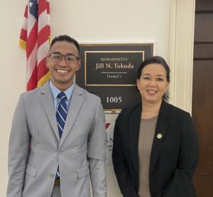 Danicole Ramos and Rep. Jill Tokuda