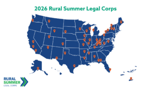 Map of the United States shows where RSLC student fellows are placed across the country